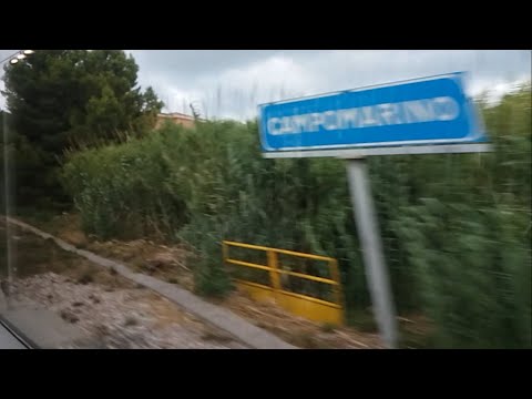 HD - Transito presso Campomarino (Molise) a bordo del Frecciabianca (FB 8816) Lecce - Venezia