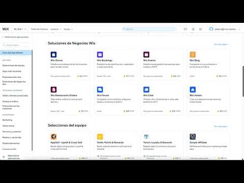Análisis de Wix: App Market