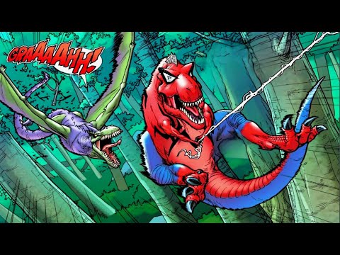 Spider Rex.  T-Rex dinosaur version of Spider-Man. !