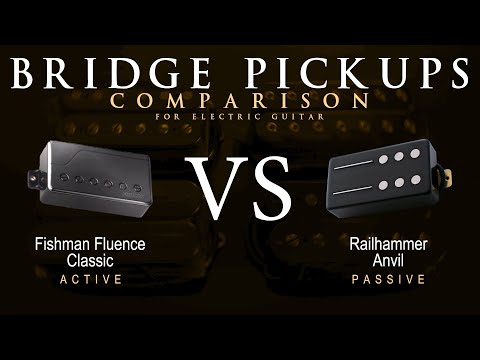 Fishman FLUENCE CLASSIC vs Railhammer ANVIL - Bridge Guitar Pickup Comparison Tone Demo