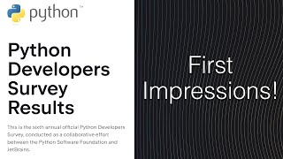 Python Expert Reacts to PSF Dev Survey Results (2023)