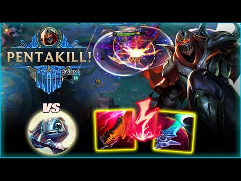 FANREN ZED VS FIZZ | THIS ZED MAKES FIZZ UNPLAYABLE MID LANE *PENTAKILL*