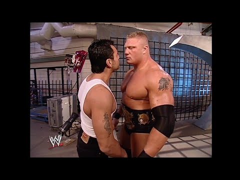 The FBI ambush Brock Lesnar backstage! 05/08/2003
