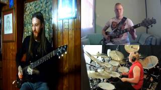 Joe Satriani - Circles (virtual cover by Eero, Larry & C)