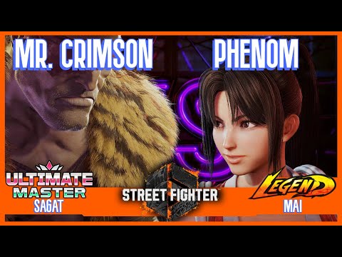 SF6 Match ♦ MISTER CRIMSON (Sagat) vs PHENOM (Mai) ♦ High level matches