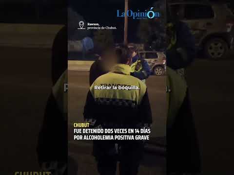 Conductor borracho detenido 2 veces en 14 días