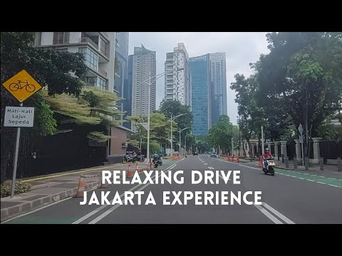 [ASMR Drive] Relaxing Drive Through Jakarta's Bustling Streets: Senopati Road on a Sunny Afternoon