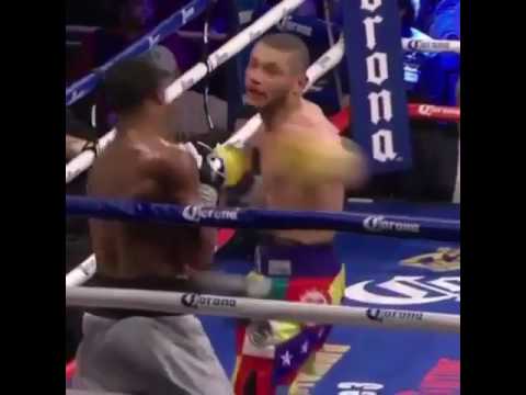 Andre dirrel hit after the bell by Uzcategui, Trainer punches him in the face