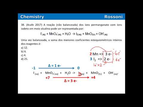 Acafe 2017 2 Medicina - Q38 Balanceamento por redox