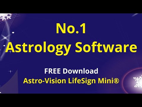 No.1 astrology software/ astro-vision lifesign mini