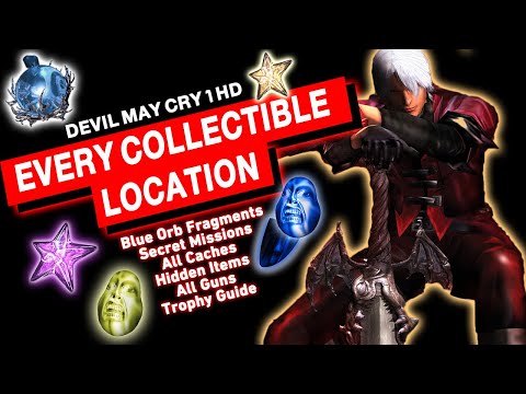 Devil May Cry 1 HD: All Collectibles (Blue Fragments, Secret Missions, Hidden Items, Caches + Tips)