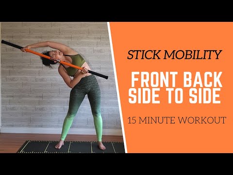 STICK MOBILITY // Front Back Side to Side // 15 Minute Workout (Beginner Friendly)