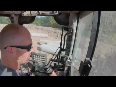 INSTALLING PIPE FOR AN UNDERGROUND CREW // Residential Excavating // Heavy Equipment Vlog Final Day