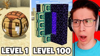 Download the video "Testing Cursed Minecraft Builds From Level 1 to Level 100"