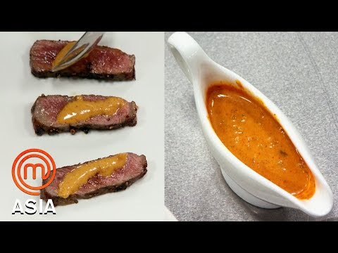 Cooking A Delicious Sauce To Match A Medium Rare Steak |  MasterChef Asia | MasterChef World
