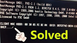 PXE-E53 No boot filename received Problem - حل مشكله البوت من الانترنت