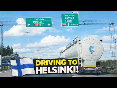 The Finnish Highway - Off To Helsinki - Driving In Finland