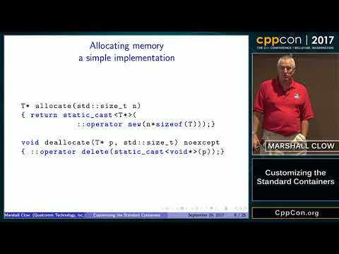 CppCon 2017: Marshall Clow “Customizing the Standard Containers”