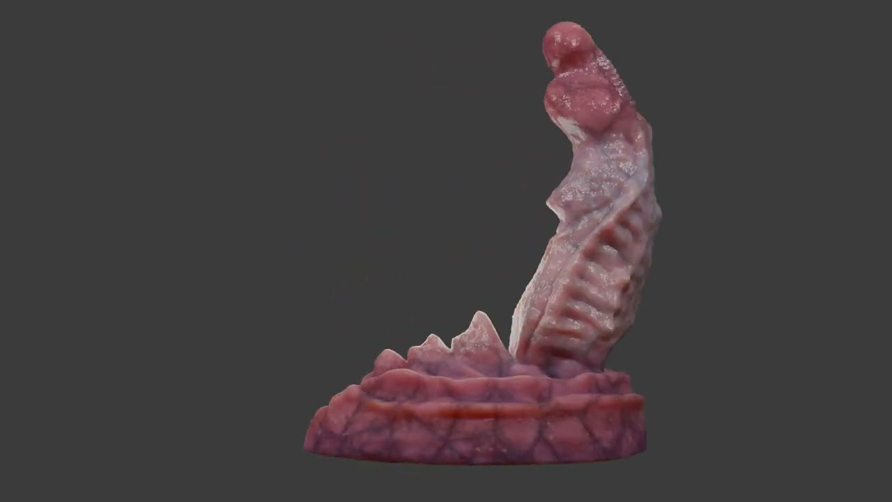 Dragon Penis Sextoy Lariastrax Low Poly Rigged Animated 3D Model