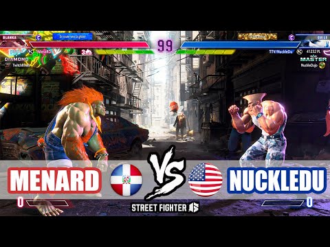 SF6 ➤ MenaRD (Blanka) VS NuckleDu (Guile)【Street Fighter 6】
