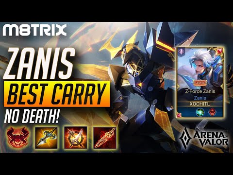 ZANIS BEST CARRY NO DEATH! JUNGLE PRO BUILD + GAMEPLAY | AoV | 傳說對決 | RoV | Liên Quân Mobile