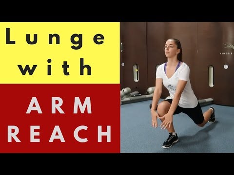 Female | Lunge with arm reach | A good variation