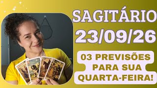 SAGITÁRIO ♐ 23/09/26 Fique esperto(a) com alguns colegas de trabalho 🐍