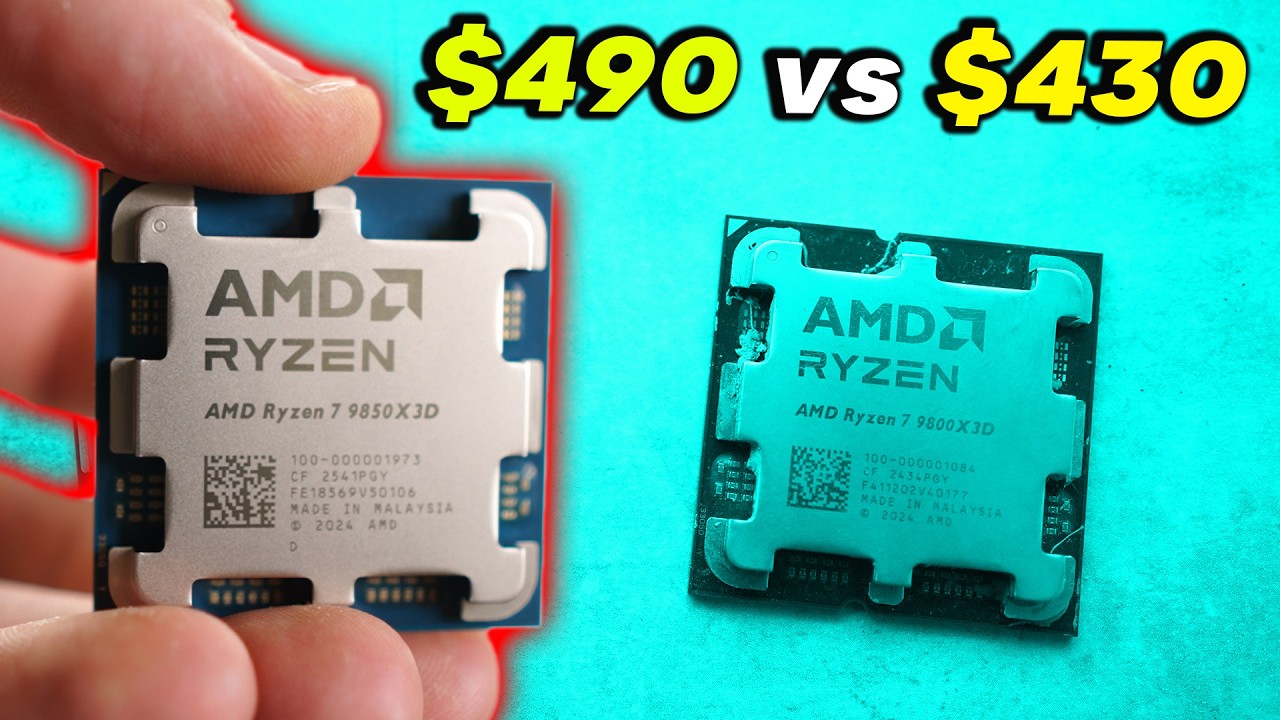 Ryzen 7 9850X3D Vs 9800X3D - Not really worth it (at all)...