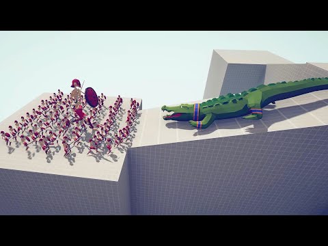 SKELETON ARMY vs CROCODILE and EVERY UNITS - Totally Accurate Battle Simulator TABS