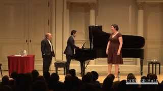 Carnegie Hall Vocal Master Class: Wagner's "Der Engel" from Wesendonck Lieder, Op. 91
