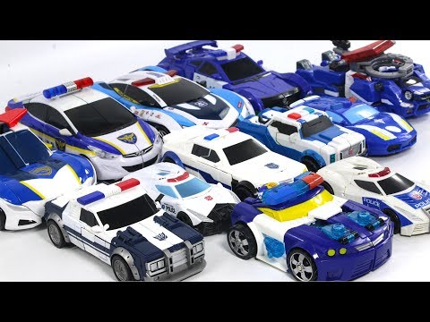 Transformers Hello Carbot Tobot Jurassic Cops Police Car Vehicles Robot Toys