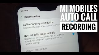 MI Mobiles Auto Call Recording setting || How To Enable Auto Call Recording Service In MI Mobiles