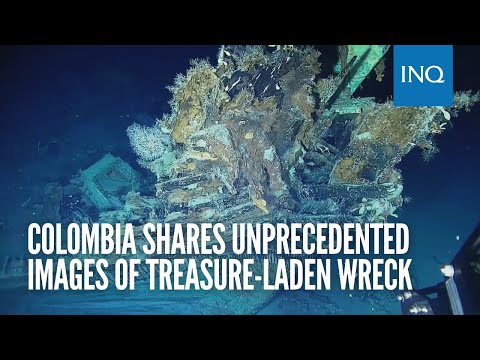 Colombia shares footage of 300-year-old treasure-laden shipwreck