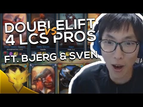 Doublelift & Bjergsen vs. LCS Pros in SOLOQ! ft. Svenskeren - League of Legends Funny Stream Moments