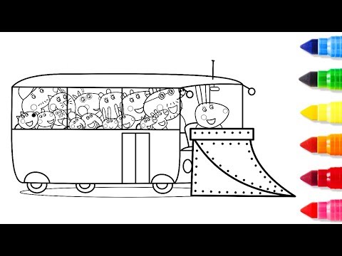 Big Bus Coloring Pages | Big Drawing Pages For Kids | Learn to Colouring
