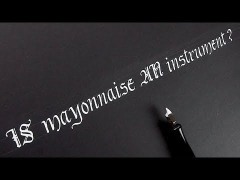 Is mayonnaise an instrument?