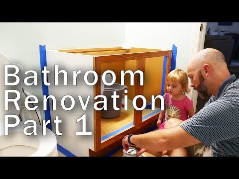Bathroom Renovation Part 1 - Rustoleum Furniture Transformations, Vanity Repair, and Paint