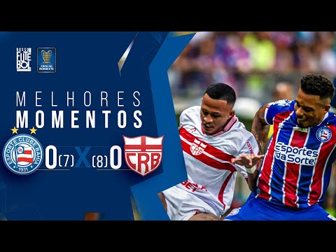 Gols e lances de Bahia x CRB