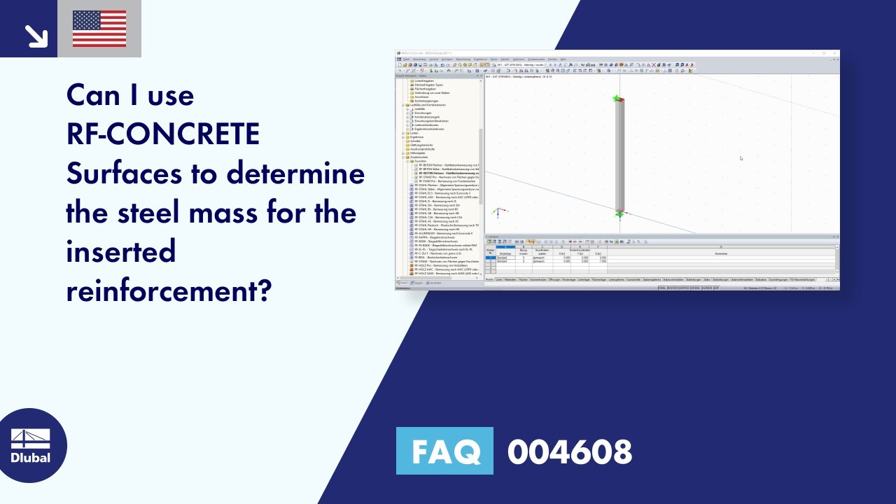 FAQ 004608 | Can I use RF‑CONCRETE Surfaces to determine the steel mass for the inserted ...