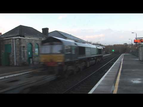 Two Freights at Chepstow..60017 and 66432...01/03/15