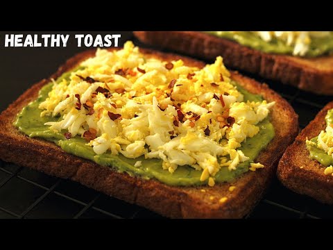 Healthy Breakfast Idea - So Simple Yet So Delicious Avocado Egg Toast | Indian Style Avocado Toast