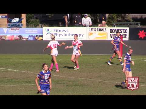 2017 Newcastle RL Round 12 Ladies League Tag Highlights - South Newcastle v Lakes United Seagulls