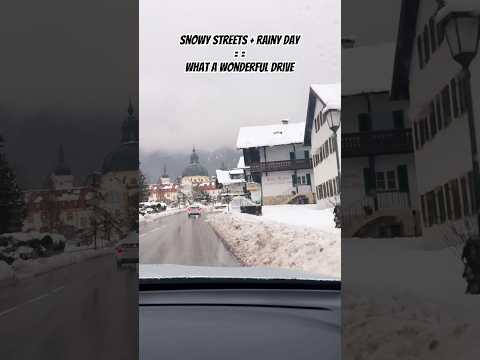 Snowy Streets + Rainy Day = What a Wonderful Drive #trendingreels #viral #trend #hindisong