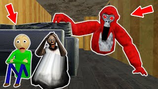 Granny vs Red Gorilla Tag vs Baldi - funny horror animation (p.359)