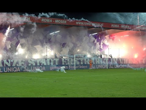 Austria Salzburg - Red Bull Salzburg - Fans, Pyro und Choreos am 23.9.2023