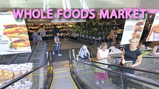 【4K】𝐖𝐀𝐋𝐊 🇺🇸 Whole Foods Market at Columbus Circle in New York City 🚕🗽🌭