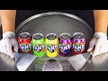 ASMR Colorful FANTA Ice Cream Rolls Oddly Satisfying Fast Rough ASMR Chopping Sounds 4k Food