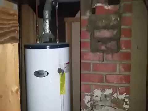 Bad Water Heater Flue Install