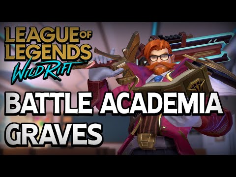 Battle Academia Graves Gameplay | League of Legends : Wild Rift