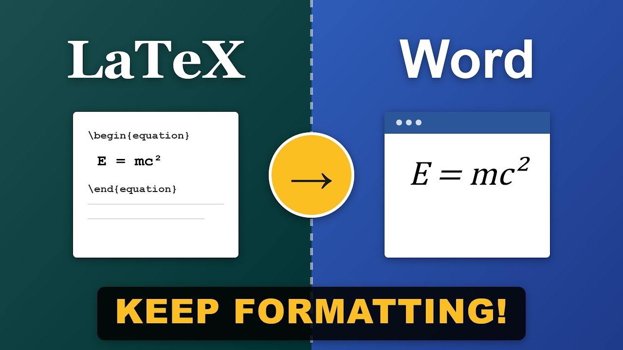 Convert LaTeX to Word WITHOUT Breaking Equations | Complete Tutorial for Researchers
